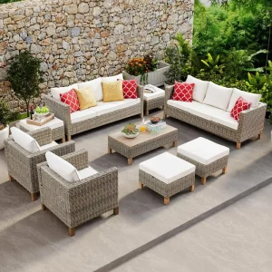 9 Piece, Outdoor Patio Furniture Set