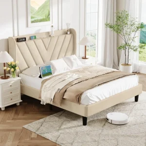 Queen Bed Frame with Headboard